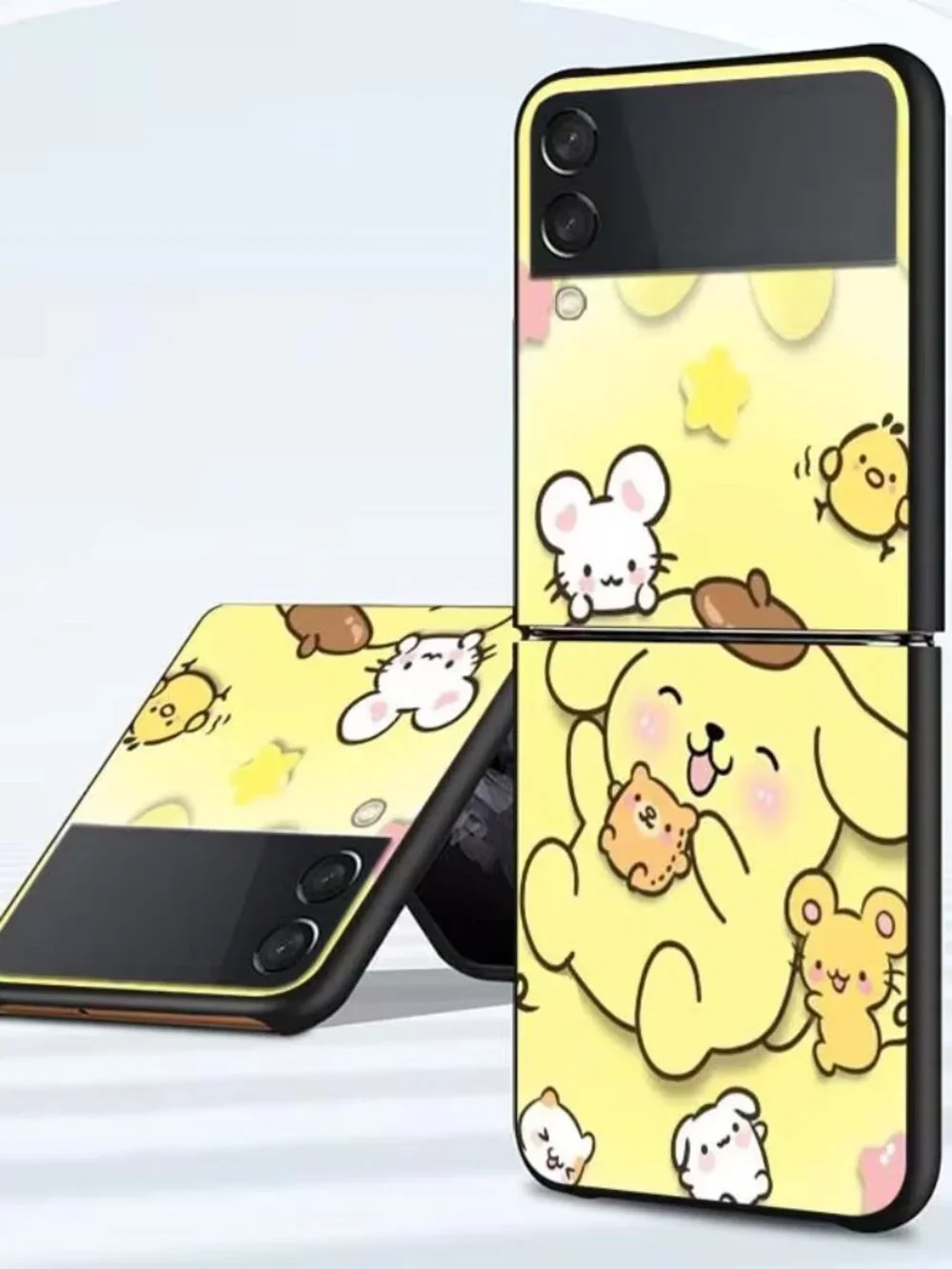 Sanrio Pompompurin Cartoon Phone Case Android Samsung Galaxy Z Flip 7 6 5 4 3